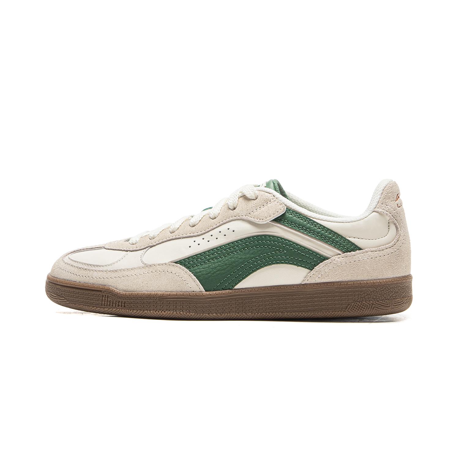 

New LiNing Matte Finish Slip Resistant Cushioning And Breathable Low Top Skateboard Shoes Women s White Green AGCV386-7 39