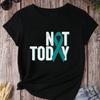 Not Today Teal Ribbon T-shirt, Cervical Cancer Awareness T-shirt, Cancer Fighter