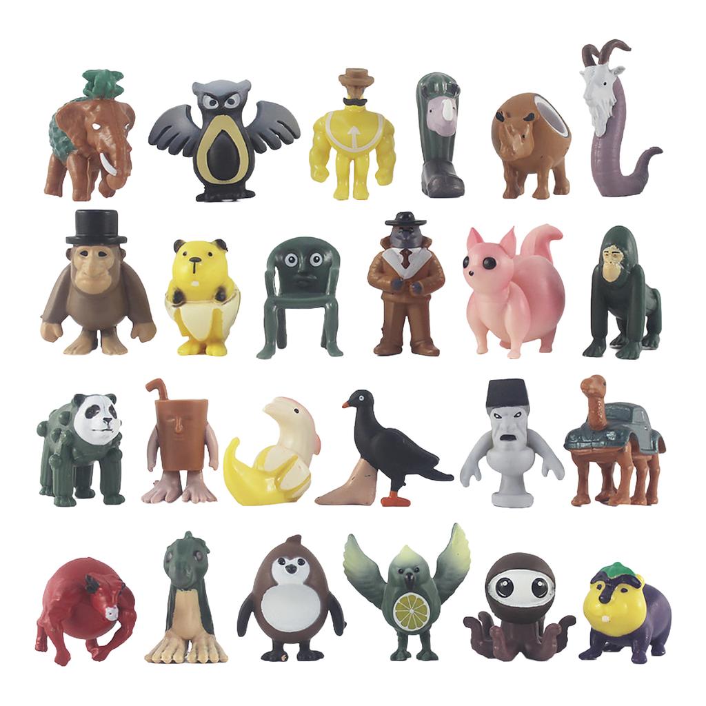 Wooden Stick Figurine Blind Boxes Cave Music Toy 24pcs