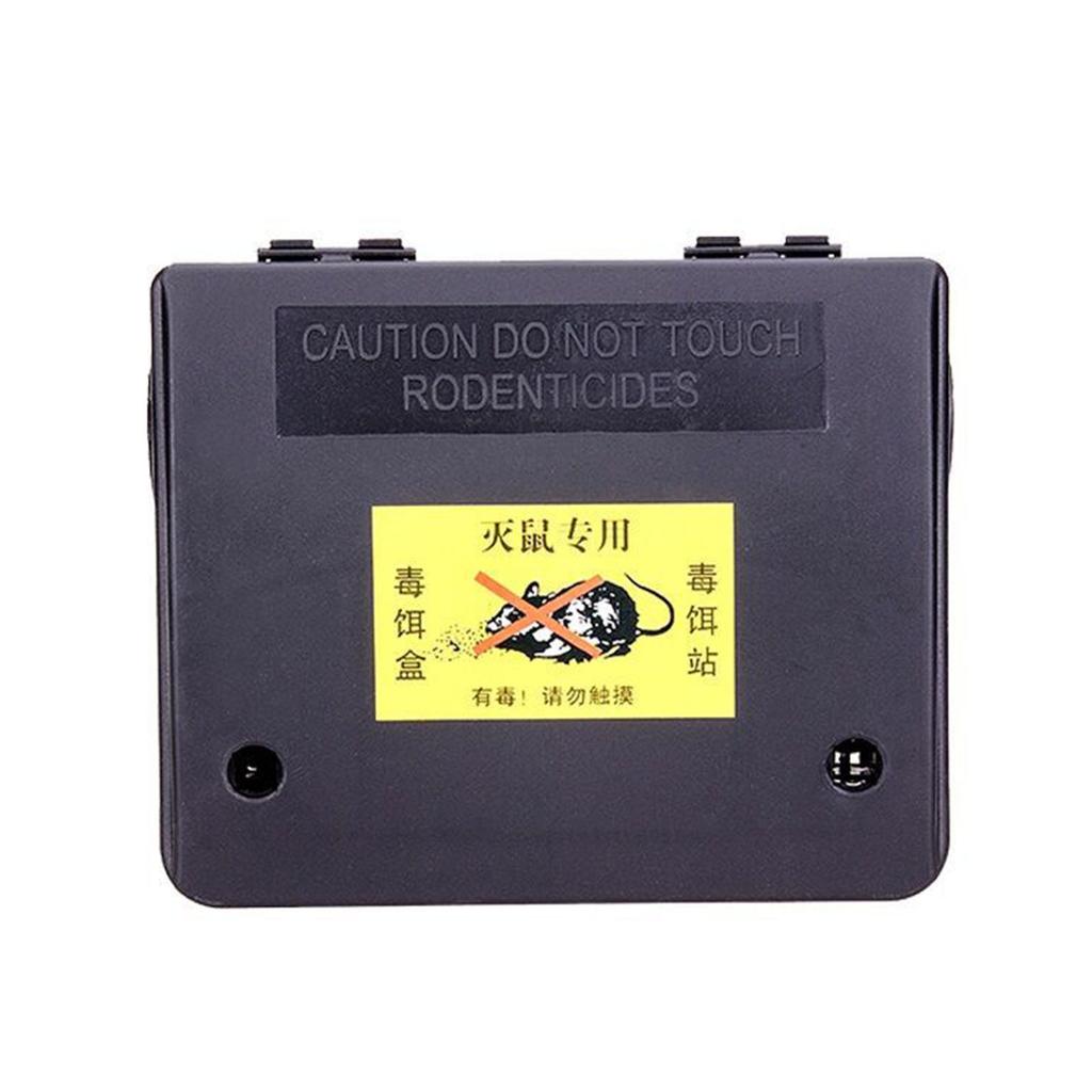 Compact Rodent Bait Stations Secure Lockable Rat Trap Boxes for Indoor and Outdoor Pest Control