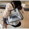 Large Capacity Transparent Jelly Tote Bag For Women Stylish Summer Shoulder Bag