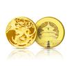 Coleção de 2024 Jia Chen Dragon Year Zodiac Commemorative Medal, Rodada 1, 2 e 3 Dragon Year Copper Plated Commemorative Coins