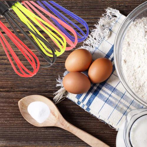 FOMIYES Plastic Whisks (5 Pieces) for Salons, Barbers, Hair Color, Dye, Cream, Whisks, Kitchen Mixer Tools for Blending, Whisking, Foaming, and Stirri