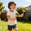 Solid Hardwood Sand Hammer Wood Shaker Maracas Rattle Percussion Musical Instrument Educational Toy Hand Sand Hammer
