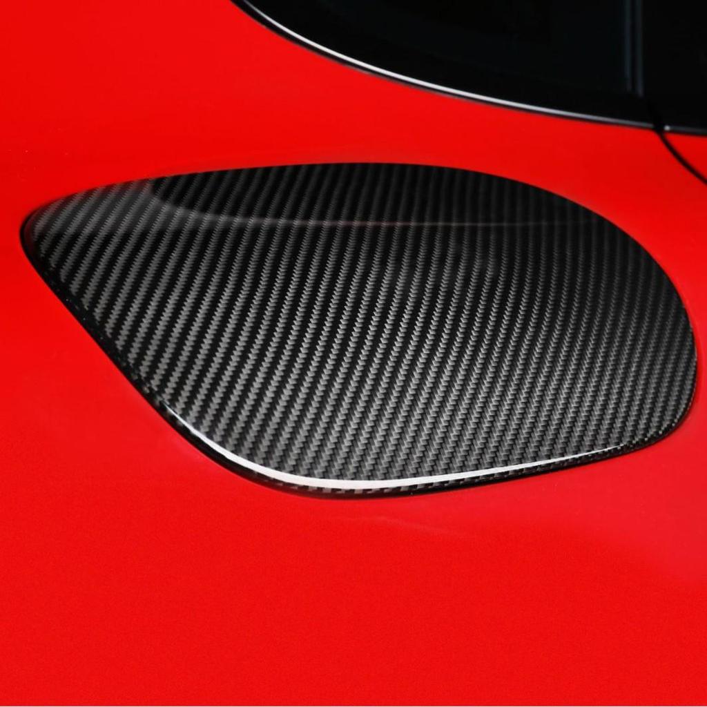Carbon Fiber Fuel Tank Cap - 2017-2023 Panamera 971 Dry Carbon Sticker