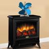 4 Blade Thermal Ht Powered Wood Stove Fan Fireplace Accessory for Ht Distribution