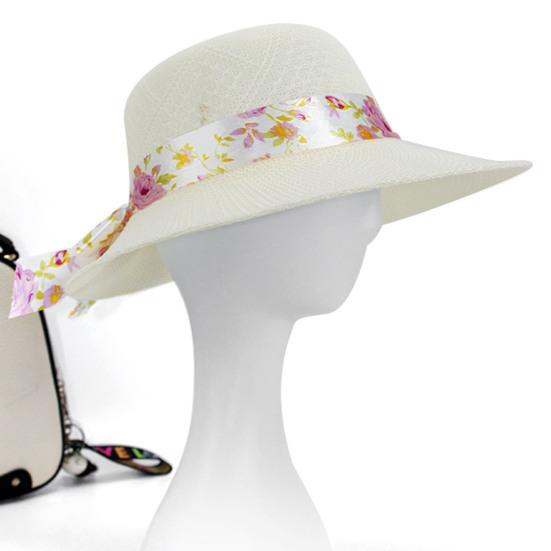 Chapeau de soleil pour femme Couleur unie Trous respirants Large bord Chapeau de plage Couvre-chef