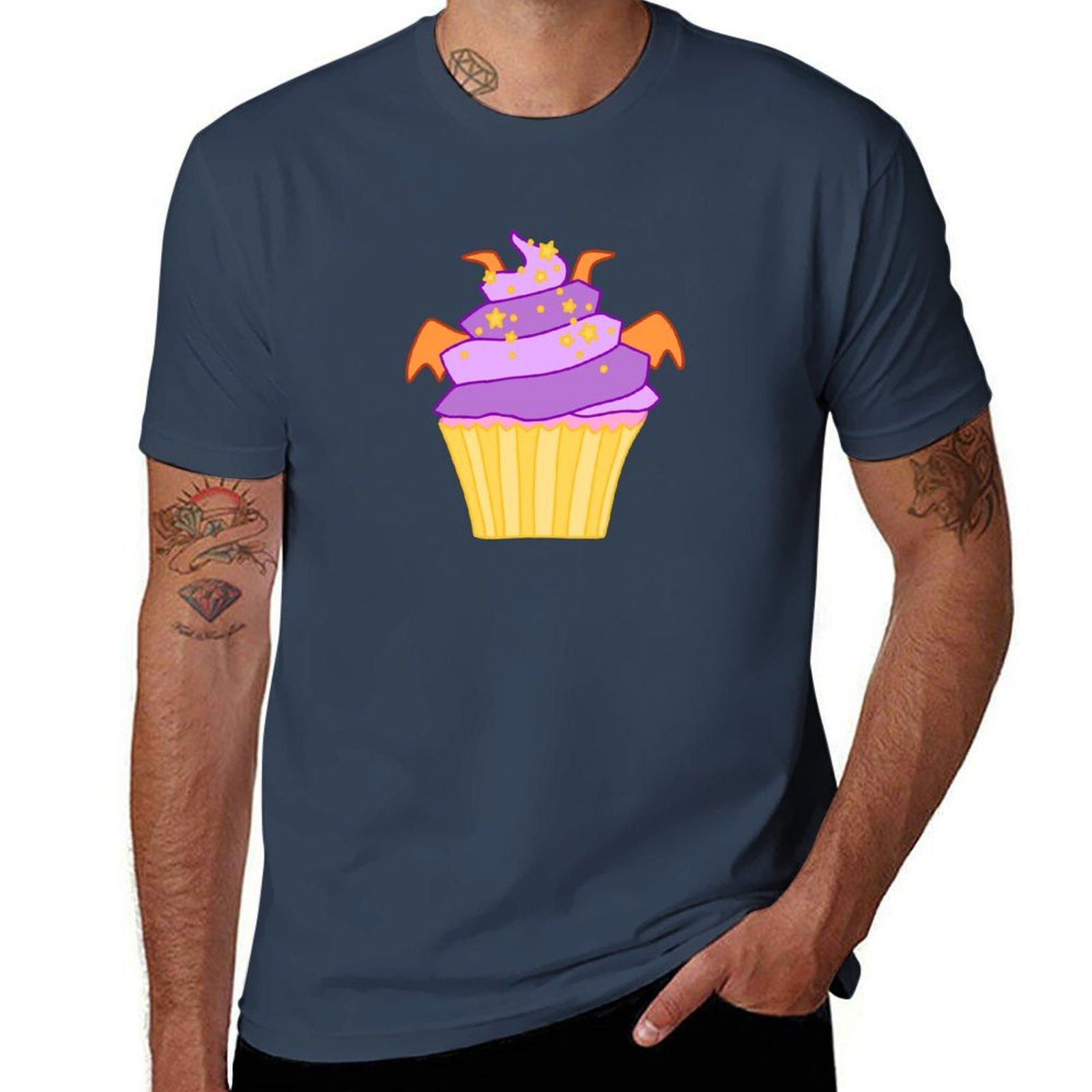FigUnisext cupcake TShirt Trendy Pattern TShirt for Unisex S