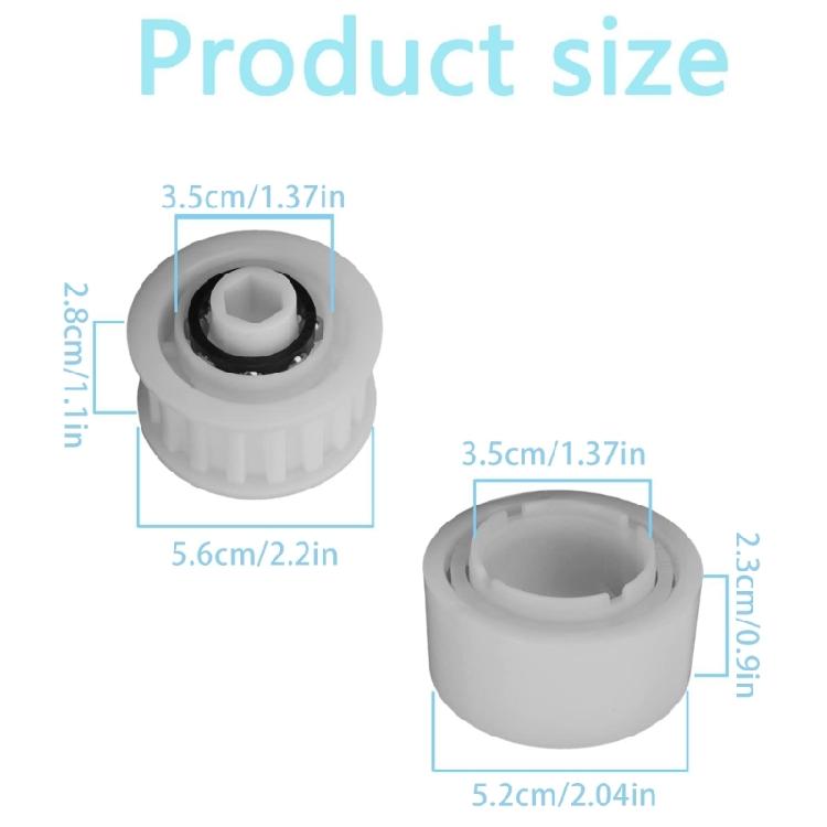 3884997-R6 Guide Wheels 4 Pack with 2 Pack Pulley Gear for C5 DX6 M400 M500 Edge