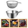 OUNONA Stainless Steel Colander and Bowl Set with Handles, Deep, Egg Beater, Cream Whisk, Salad Mixer, Rinse Rice, Strainer, Basket for Fruits and