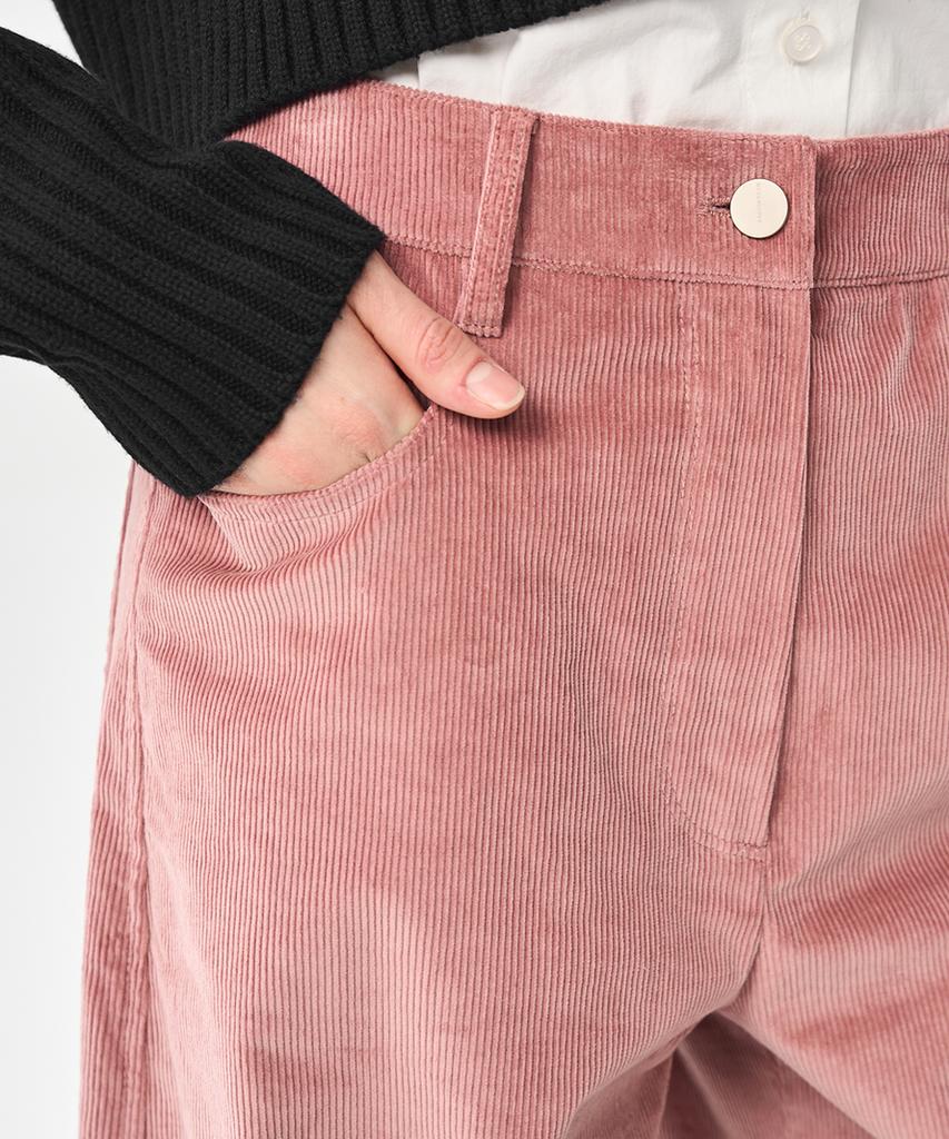 Laneonkyulleoseu Curved Outfit Corduroy Pants_Pink
