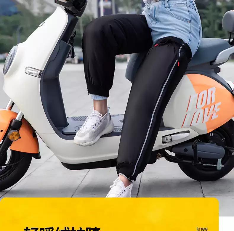 Kältefeste winddichte reflektierende Knieschoner für Roller und Motorradfahren - Verdickte Unisex Beinschoner für Lieferfahrer.