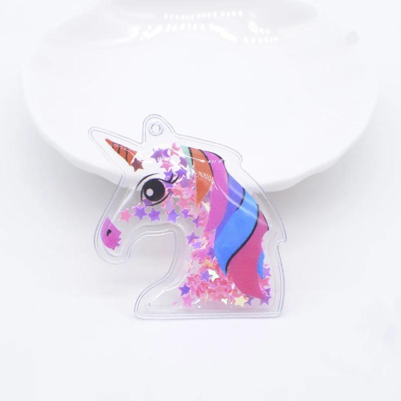 

12 шт. 38*38 мм Пришивные цветные аппликации с блестками в виде единорогов для DIY головных уборов, зажимов, бантов, подвесок, декоративных аксессуаров, нашивок для одежды розы красного