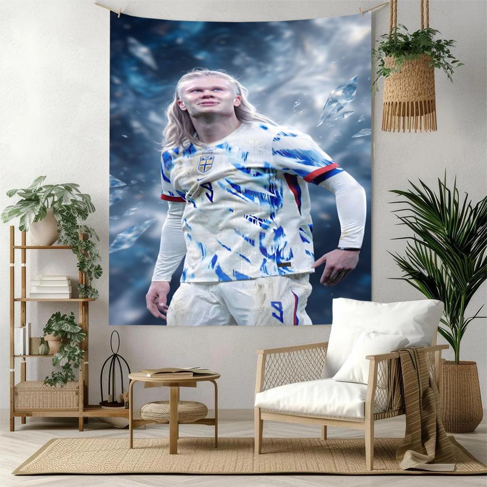 Haaland Wall Tapestry Psychedelic Art Ideal For Dorm Wall Balcony Bedroom Multipurpose Exotic Pattern Gift For Birthday