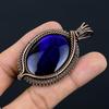 Blue Flash Labradorite Handmade Pendant, Natural Gemstone Jewelry, 999 Copper Wire Wrapped Pendant Jewelry, For Gift