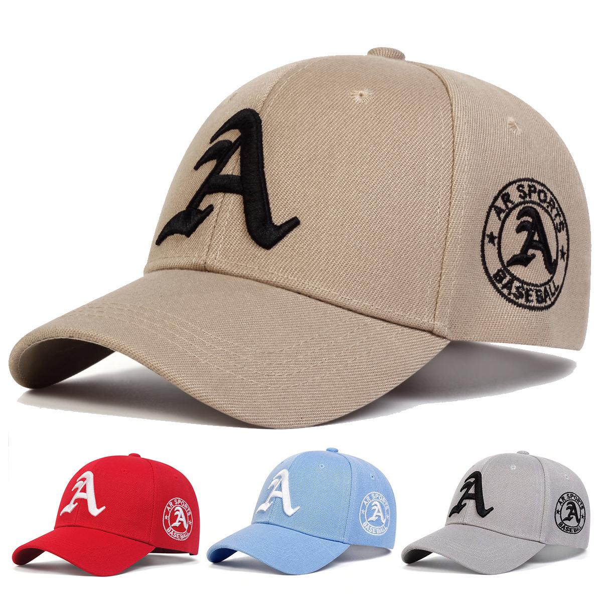 Yiran Bag Women's Unisex Gothic Letter A Embroidery Baseball Caps Spring And Autumn Outdoor Adjustable Casual Hats Sunscreen Hat