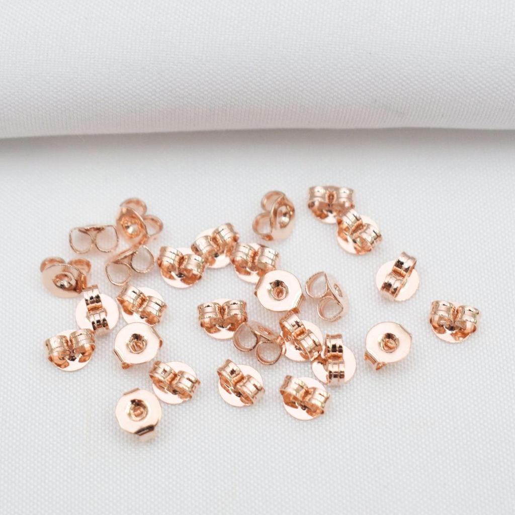 14K Gold-Filled Butterfly Earrings Components: Studs, Hooks, Backs, and Pins.