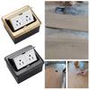 Strong Steel Ground Power Outlet with Spring Loading Popup Mechanism Corrosion Resistant Floor Port US Compatible