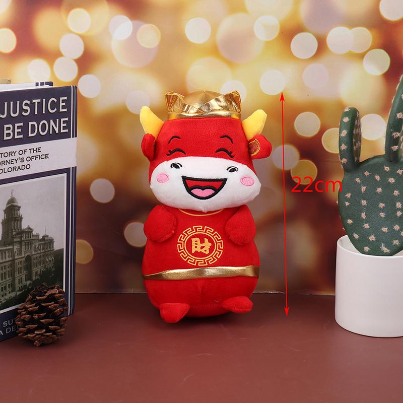 Wealth Skylety 2 Pieces Chinese Year of Ox Plush Toy Chinese Cow Mascot Soft Cattle Doll Bolster Stuffed Animal Toy Ornament for 2021 Chinese Zodiac Ox New Year Home Decoration Wealth Skylety 2 Pieces Chinese Year of Ox Plush Toy Chinese Cow Mascot Soft Cattle Doll Bolster Stuffed Animal Toy Ornament for 2021 Chinese Zodiac Ox New Year Home Decoration