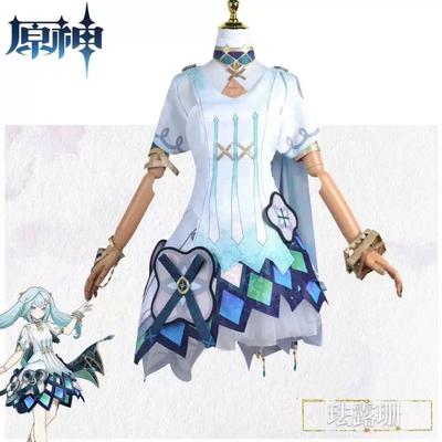 Genshin Impact Cosplay Costume Wig Hair Women Dancer Dress Carnival Uniform Anime Halloween Costumes