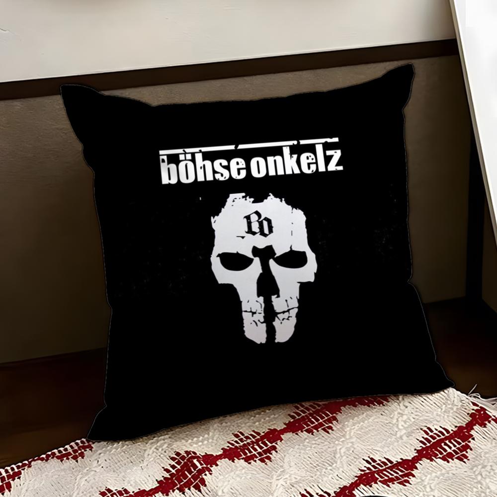 BBohse OOnkelz Cushion Cover Reversible Soft Durable Pillow Cover Home Car MultiScene Use for Daily Comfort