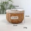Imitation Rattan Flower Basket, Green Ivy Flower Pot, Living Room Container, Storage Basin, Green Plant Gardening Utensil, Flower Basket
