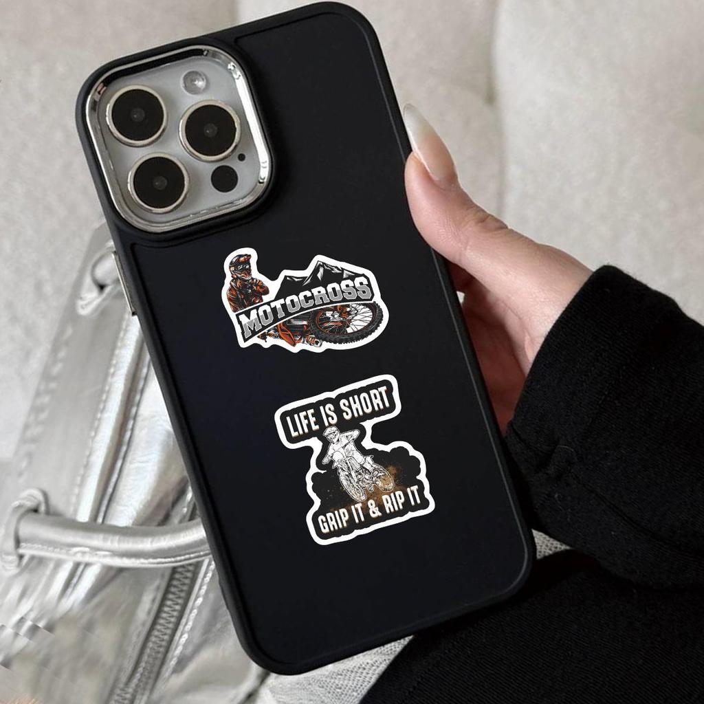 55 Extreme Off-Road Motorcycle Stickers: Perfect for Notebooks, Desktops, Motorcycles, DIY Planners, Stationery, and Creative Projects.