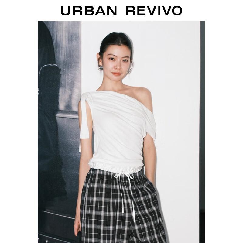 UR Elegant Asymmetrical Neck Twist T-Shirt
