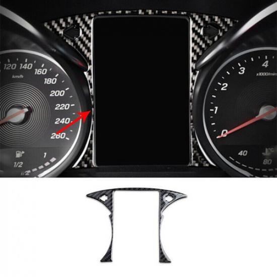 Dashboard Frame Decor Cover Trim For Mercedes-Benz GLC 2016- Carbon Fiber