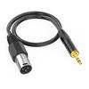 Heavy Duty 3.5mm Male To XLRs Balanced Sound Cable With Metal Shell For Phantoms Power Microphones