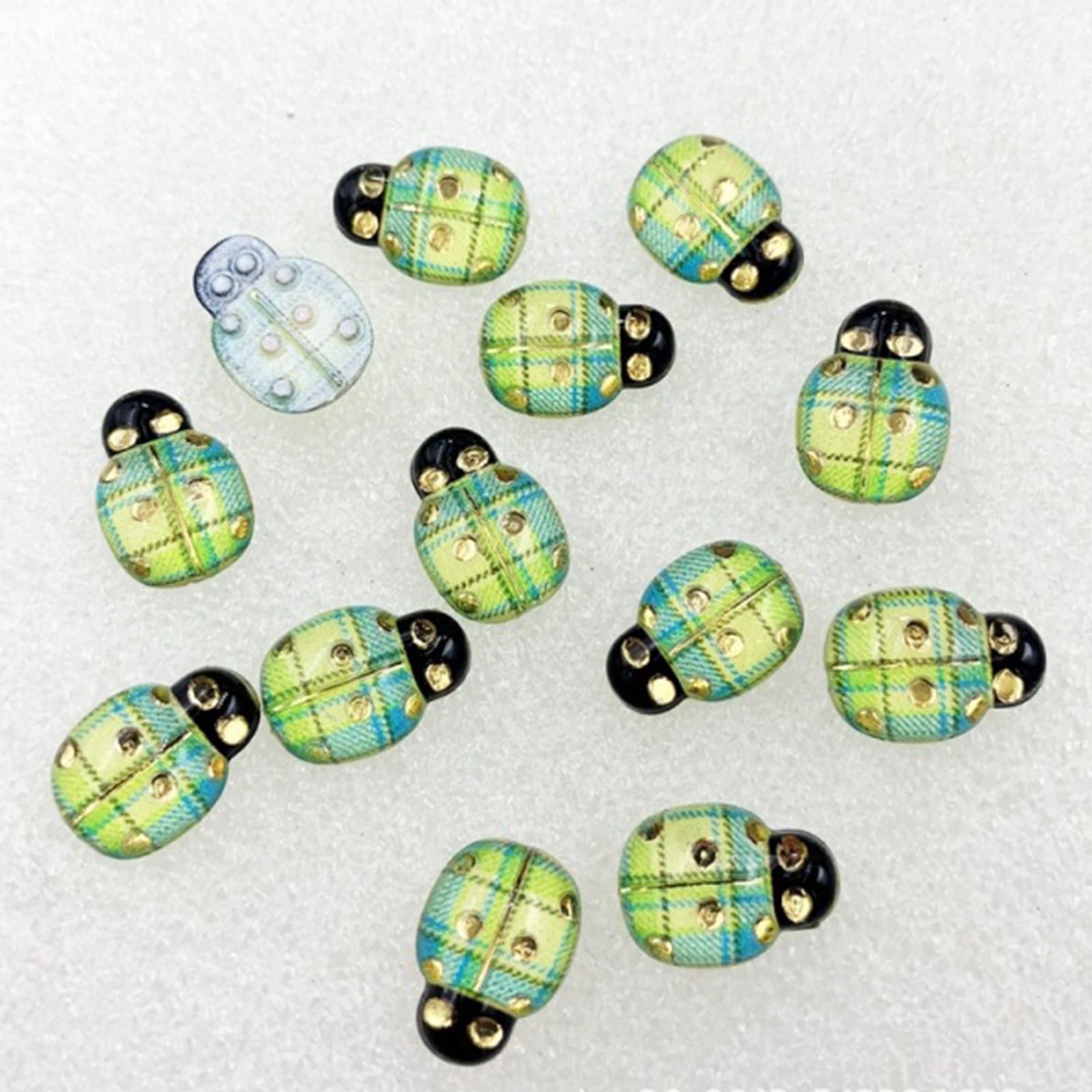 

50 шт. жуки с плоской задней частью декоративные акриловые скрапбукинг домашние цветочные декоративные украшения своими руками для скрапбукинга One Size зелёный