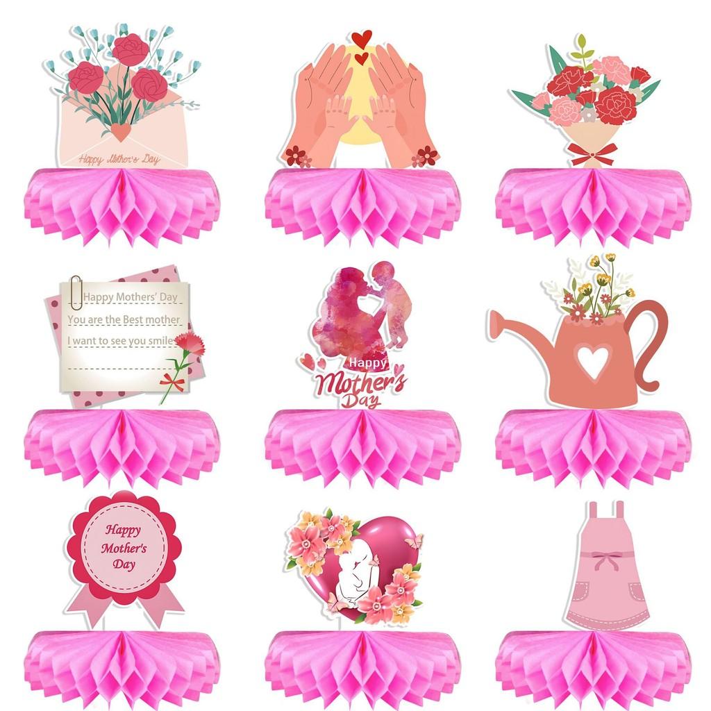 Mothers Honeycomb Day Paper Crafting Prop For Home Party Desktop Decoration