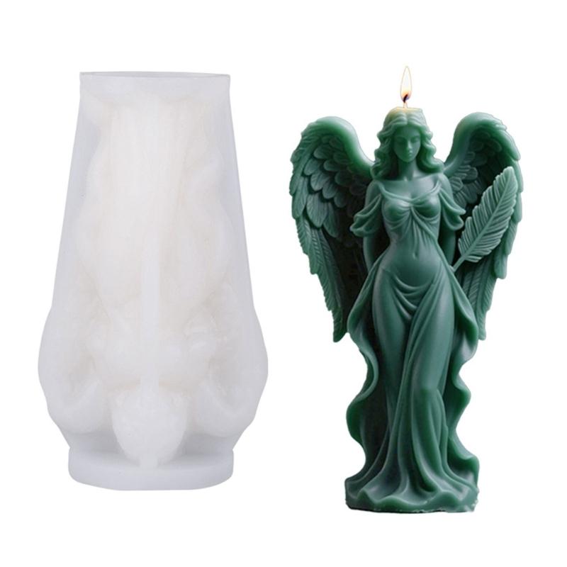 Elastyczna Silikonowa Forma do Świec w Kształcie Skrzydeł Anioła do Rękodzieła Domowego i Dekoracyjnych Świec Aromaterapeutycznych