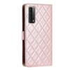 Quilted Pattern Faux Leather Wallet Case for Huawei Honor Series.Honor10 Lite Honor200 Honor300 P20Lite... 360° Protection with Card Slots & Stand