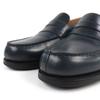 Mocasin J.M WESTON 180 Signature excelent Pantofi din piele Eșarfă bleumarin din cutie Bărbați din piele Folosit