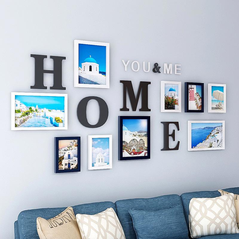 Creative Three-dimensional Text Combination Photo Wall Living Room Bedroom Decoration Photo Frame Personalized Display Painting