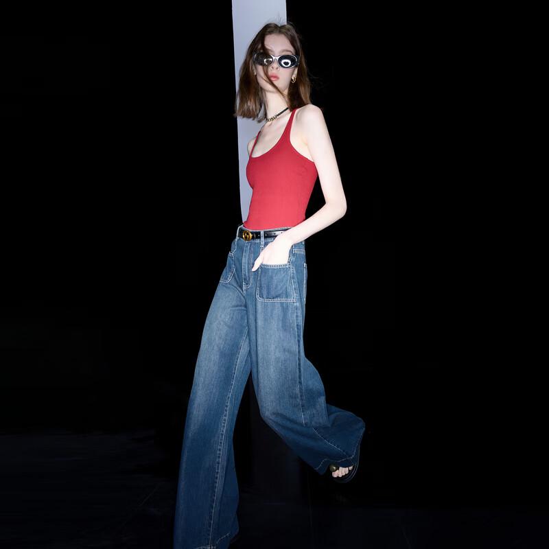 

Sancai 2025 Autumn Women s High-Waist Loose Wide-Leg Jeans XL 170/76A