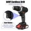 220V AC Cordless Drill 1 Batery Rechargeable 25 88VF +1 Torque With Screwdriver Bit