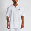 Oversized Breathable Loose Short Sleeved Shirts Summer Running Sports Cotton Gym Bodybuilding Tops Mens Casual Hip Hop T-shirts