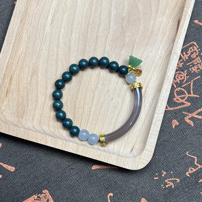 Classic Gift Box: Green Natural Incense Beads DIY Bracelet - Five Elements Collection