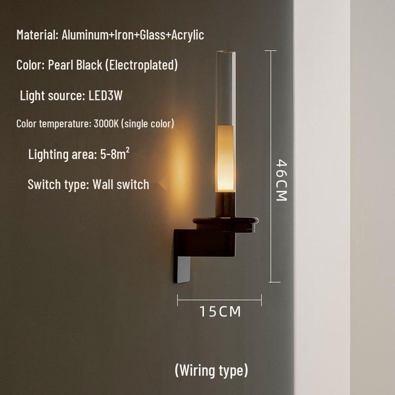 

Vintage Rechargeable Wall Lamp for Living Room, Corridor, or Study Warm Light