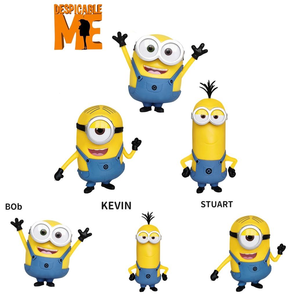 Despicable Me Minions Bob/kevin/stuart Toy Doll Model Action Figure For Kids No Toxic No Fading Perfect Cake Topper Home Decor