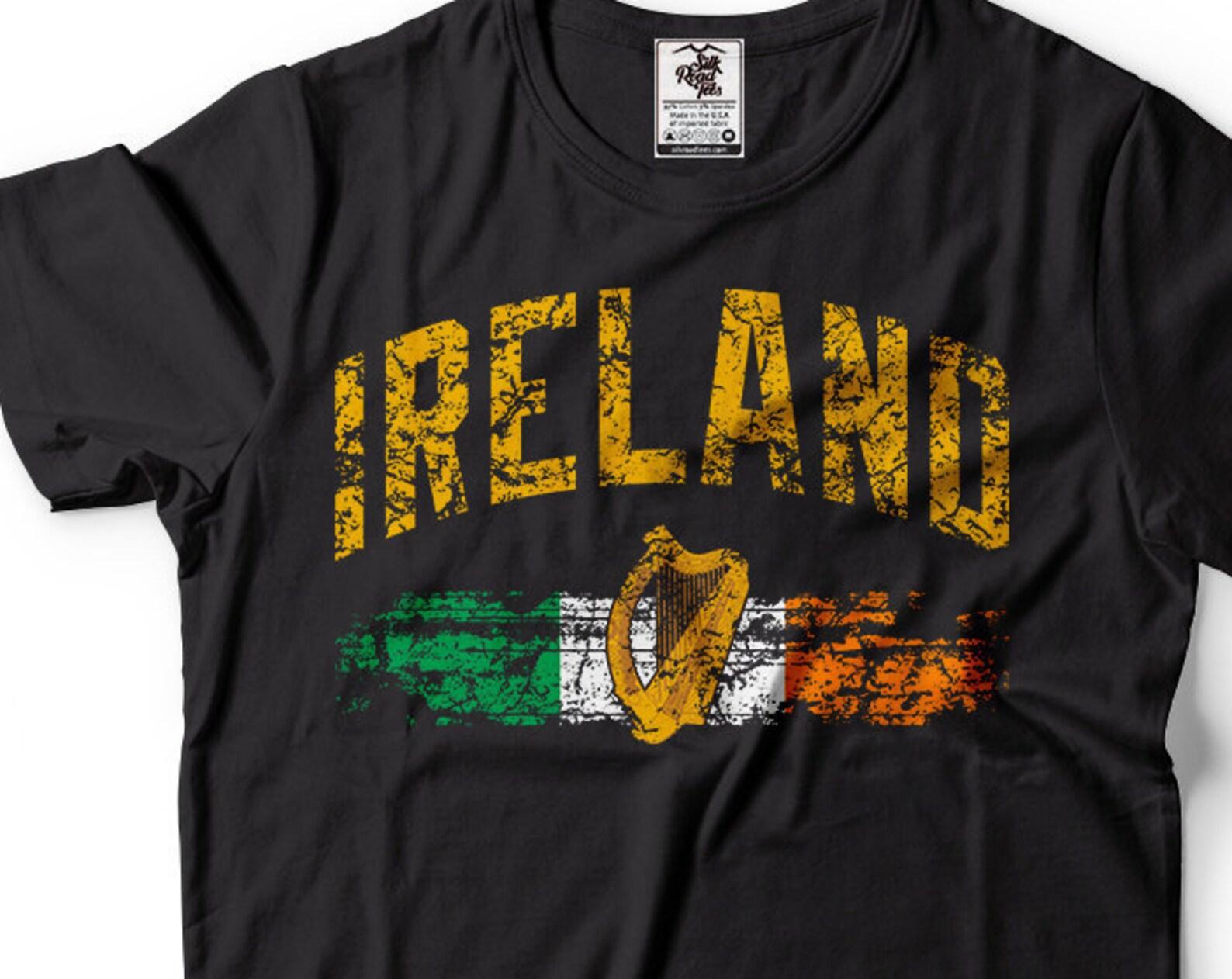 Ireland T-Shirt Irish Flag Coat of Arms National Symbols Shirt Éire Tee Shirt XL