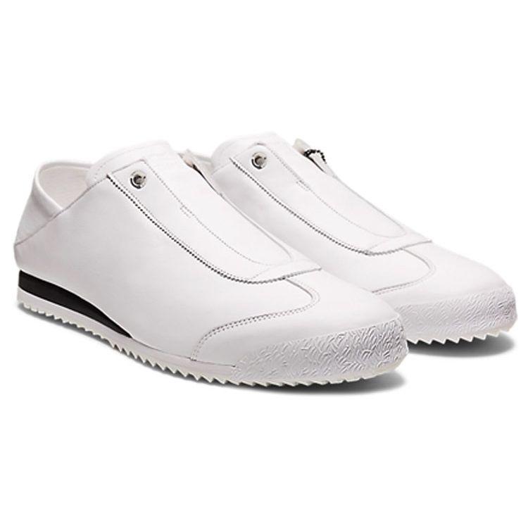 Onitsuka Tiger Mexico 66 Paraty Leather Comfortable Simple Waterproof Low-Top Lifestyle Shoes Unisex sneaker White Black 1183B498-100