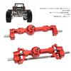 High-Strength Front and Rear Axles for RC Cars, Universal Design, 1-Piece Set, 4-Wheel RC Axle, Aluminum Alloy, Easy Installation, Red, Compatible