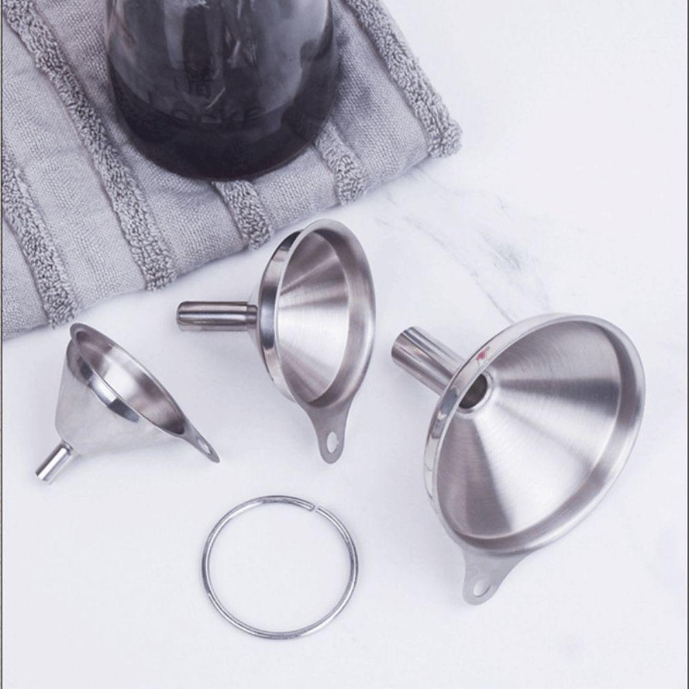 3/5Pcs 3 Sizes Kitchen Funnels Set Mini Multipurpose Funnel Liquid Funnel Set  Spice Transfer