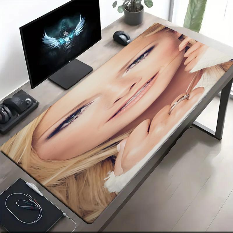 Helene Fischer Theme Mouse Pad, Non Slip Rubber Base, Multifunctional Office & Home Decor, Perfect for Workspace Personalization.