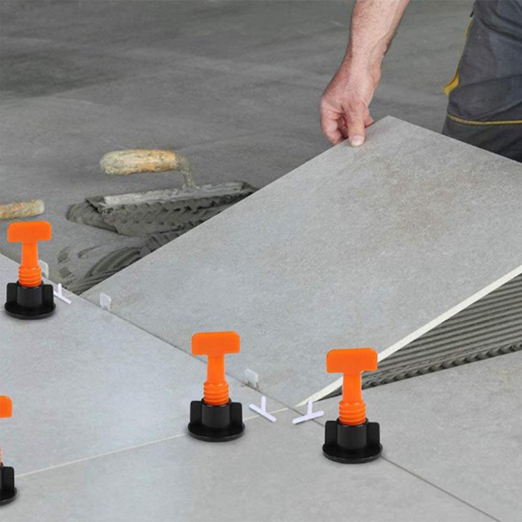 151-teiliges Fliesen Nivelliersystem Kit Nivellierkeile Bodenbelag Wand Nivellierer Positionierungswerkzeug Set