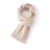 Women's 100% Cashmere Cable Knit Scarf Solid Color Windproof Neck & Face Protection Soft Scarf Outdoor Skateboarding And Hiking