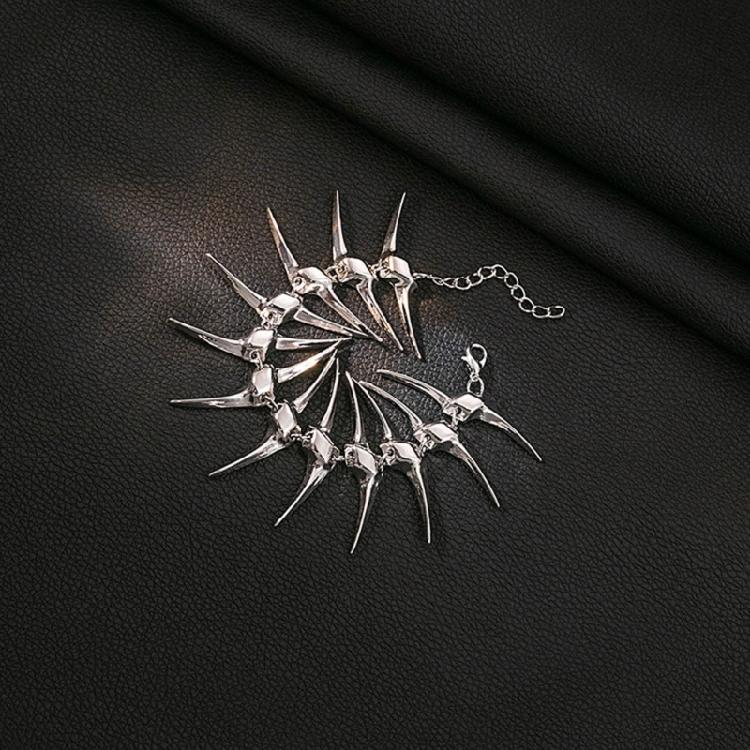 Thorn Fish Bone Chain Bracelets Adjustable Link Chain Charm Bracelets Jewelry